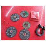 new cut off wheels,clevis & mac screw extractors
