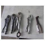4 vise grips & tool