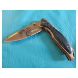 knife w/eagle & american flag