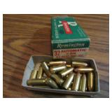 partial box of remington 32 automatic