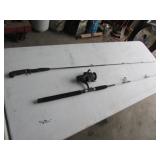 2 fishing poles incl:zebco