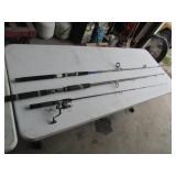 3 fishing poles incl:capt jack & montague