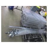 all metal shelves,believe there are 3 shelves