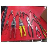 tin snips & pliers