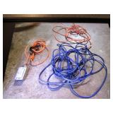 3 ext. cords(2 on right have ends cut off on each)