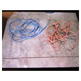 blue & orange ext. cords