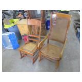 2 antique rockers