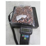 9.9 lbs of copper/lead 44 cal bullet tips