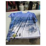 size 2XL fishing t-shirt