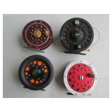 4 fly fishing reels incl:south bend & martin