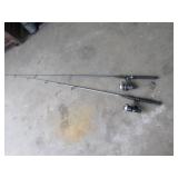 2 fishing poles