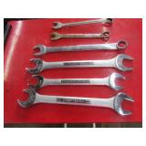 6 bigger wrenches incl;1 snap on & 3 craftsman