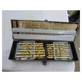 drill bit set w/metal case