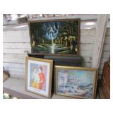 3 wall pictures incl:picasso print