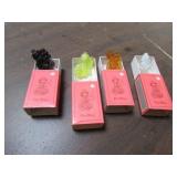 4 mosser pee wee glass clowns w/boxes