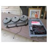 3 pot food warmer & video camera