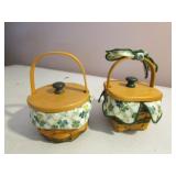 2 longaberger st.patricks baskets
