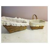 2 longaberger baskets