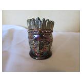 carnival glass indian head toothpicker