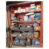 screws,nails,hardware & items on shelf