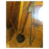 cast iron cooking kettle w/tripod & tool