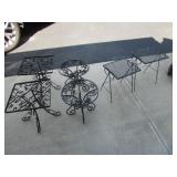 metal patio end tables