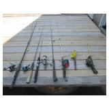7 fishing poles
