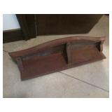 antique oak wall shelf