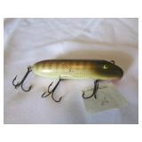 south bend bass-oreno 3 hook wood fishing lure