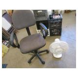 office chair & fan