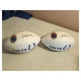 2 tony dungy colts footballs