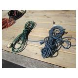 blue & green ext. cords