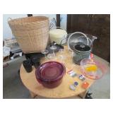 flat top cooker,basket,ice bucket & items