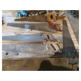 5 handsaws & 2 empty cases