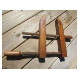 antique wooden clamp