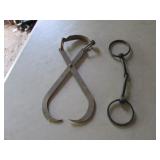 ice tongs & horse bits