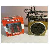 8 track player/radio & winston headphone radio