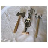 vintage hand mixer & utencils