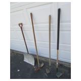 yard tools & snowshovel