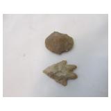 2 arrowheads