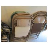 all folding chairs & 2 card tables