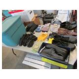 green tote,shoes & gloves