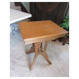 antique oak lamp table