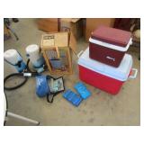 coolers,ice packs & items
