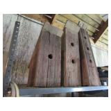 3 tall bird houses