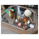 santa nesting eggs,wood shoes & items