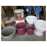 plastic flower pots