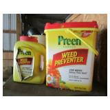 almost full 2 jugs of weed preventer