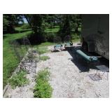 6 pc metal unusual patio furniture set