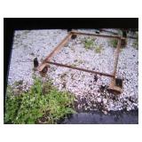 metal cart w/castors